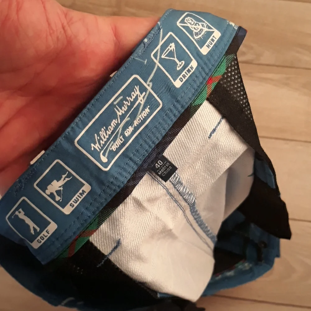 WILLIAM MURRAY Golf Water‎ Hazard Dark Blue Jamaica Courses Sz 40 Shorts NEW - Picture 5 of 9